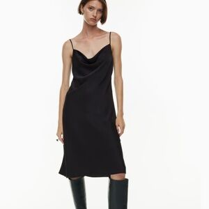 Aritzia Wilfred Only Satin Cowlneck Slip